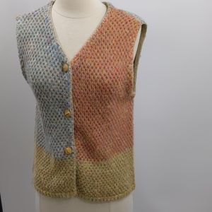 Timbuktu Station nosleeve color block cardigan-M